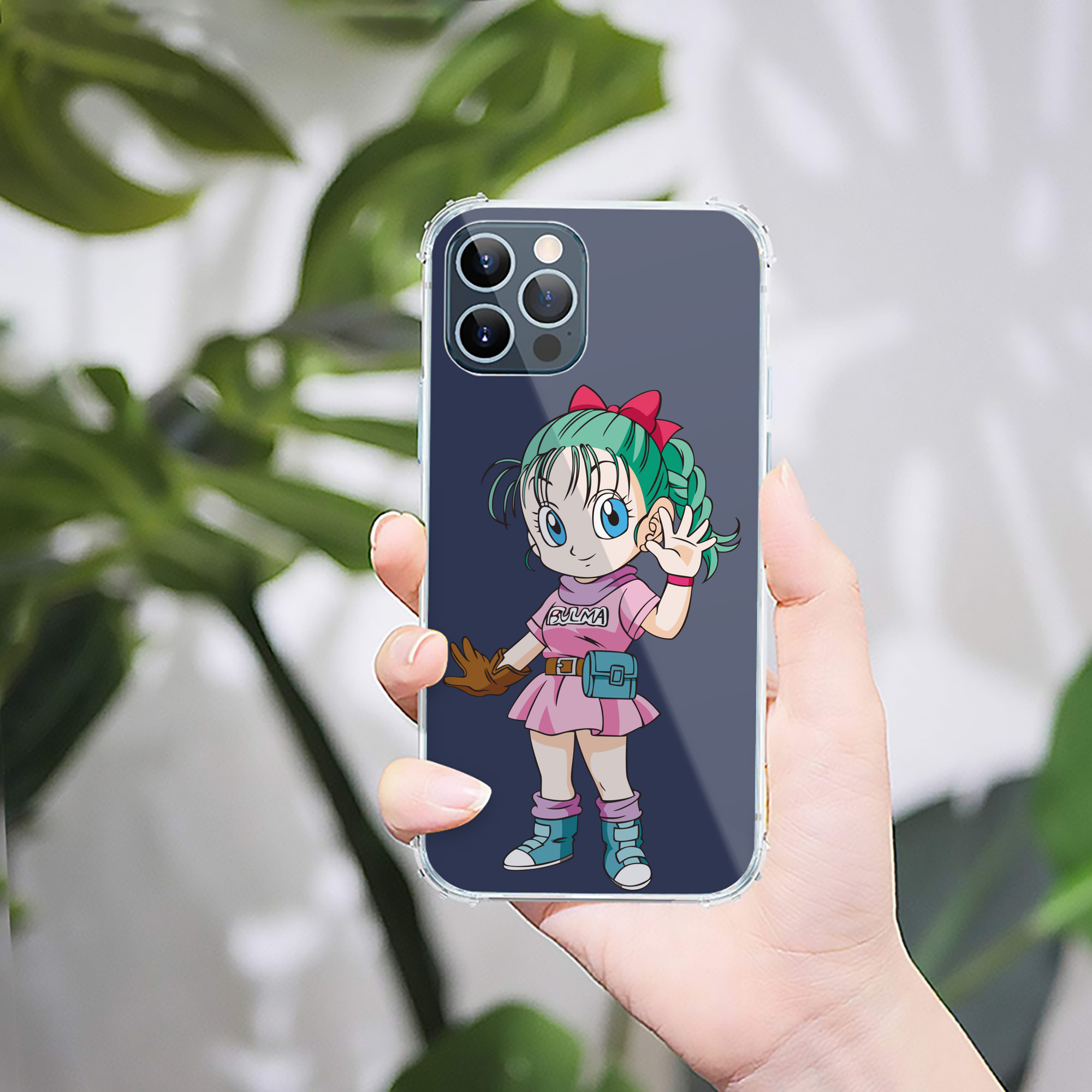 （画像用） ドラゴンボール ブルマ DRAGON BALL Bulma 【iPhone 12シリーズ対応】透明スマホケース（クリアソフトケース）